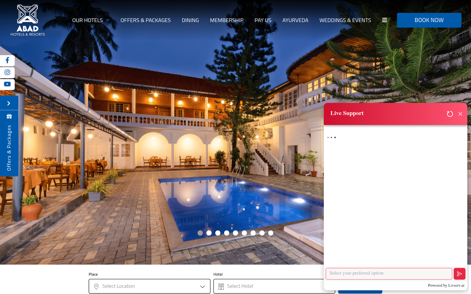 Abad Hotels | Premium Hotels in Kerala | Resorts in Kerala