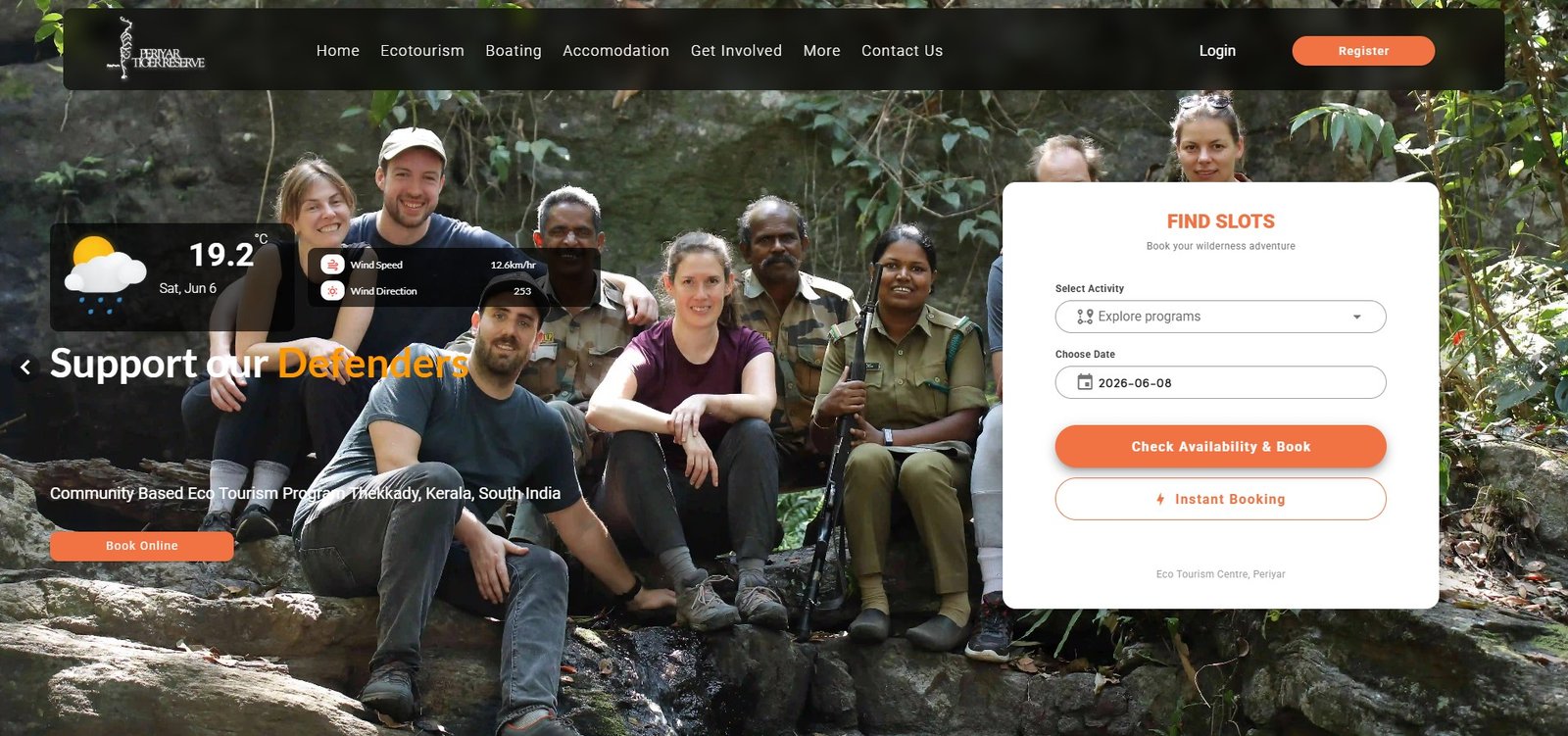 Book Tickets Online | Official Website of Periyar Tiger Reserve Thekkady | On...